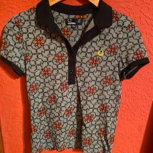 NWOT Fred Perry floral polo